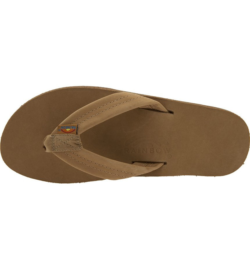 Amazon.com | Rainbow Sandals Mens Luxury Leather - Single Layer Arch  Support, Buckskin, Mens size S / 7.5-8.5 | Sandals