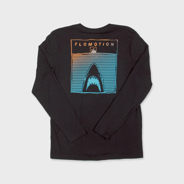 Flomotion Jaws 2.0 Longsleeve Mens T Shirt - Black