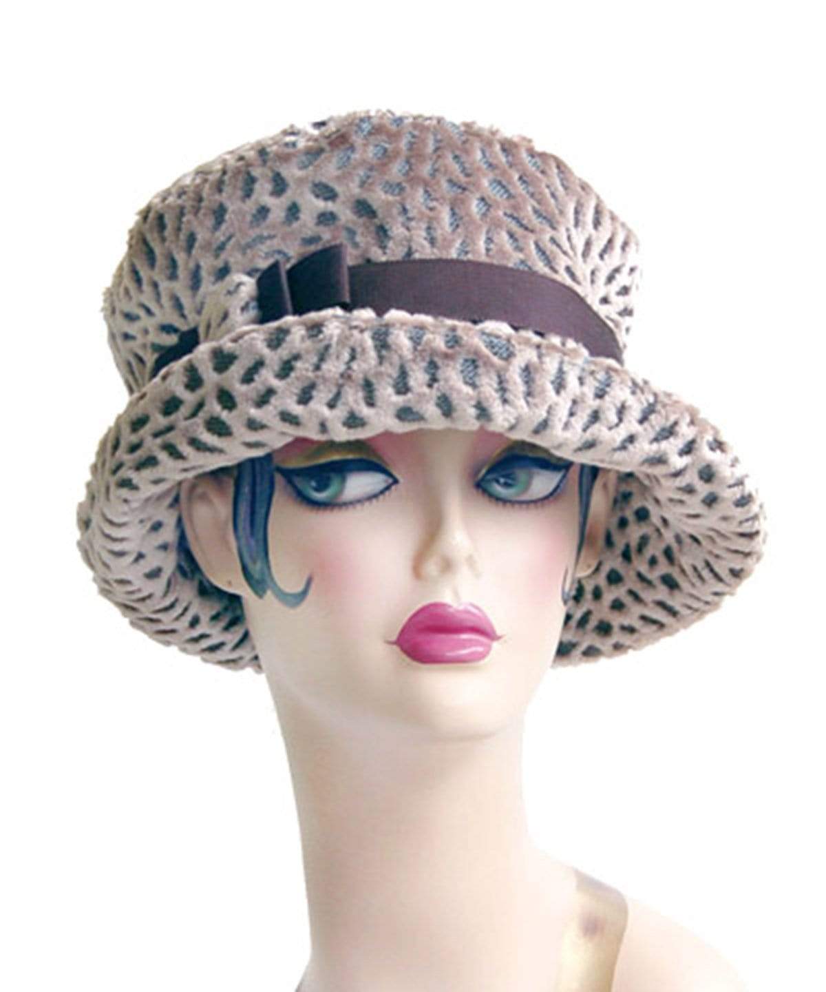 Molly Hat Style - Chenille in Cherry Blossom Large / Hat Only