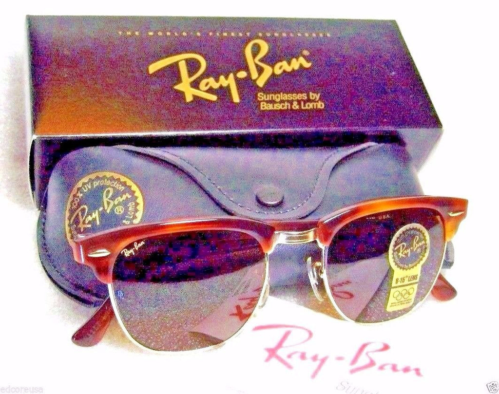 Ray Ban Nos Vintage Bandl Clubmaster Ii W1117 Blond