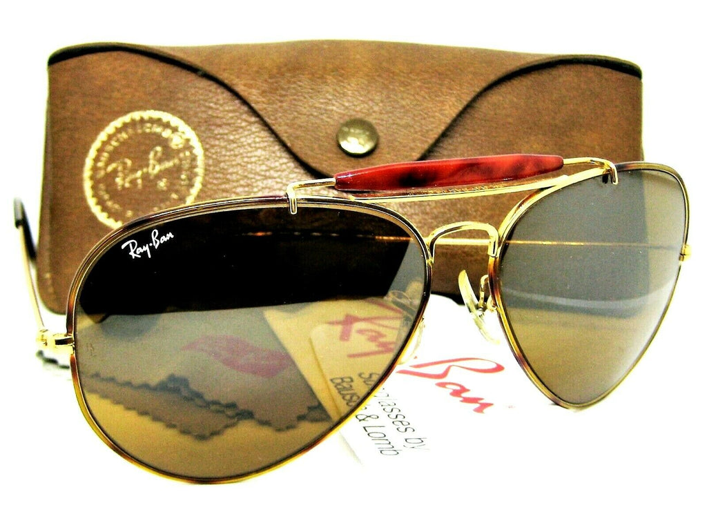 Ray-Ban USA Mint Vintage B&L Aviator Outdoorsman II Tortuga TGM Sunglasses | Vintage Sunglasses