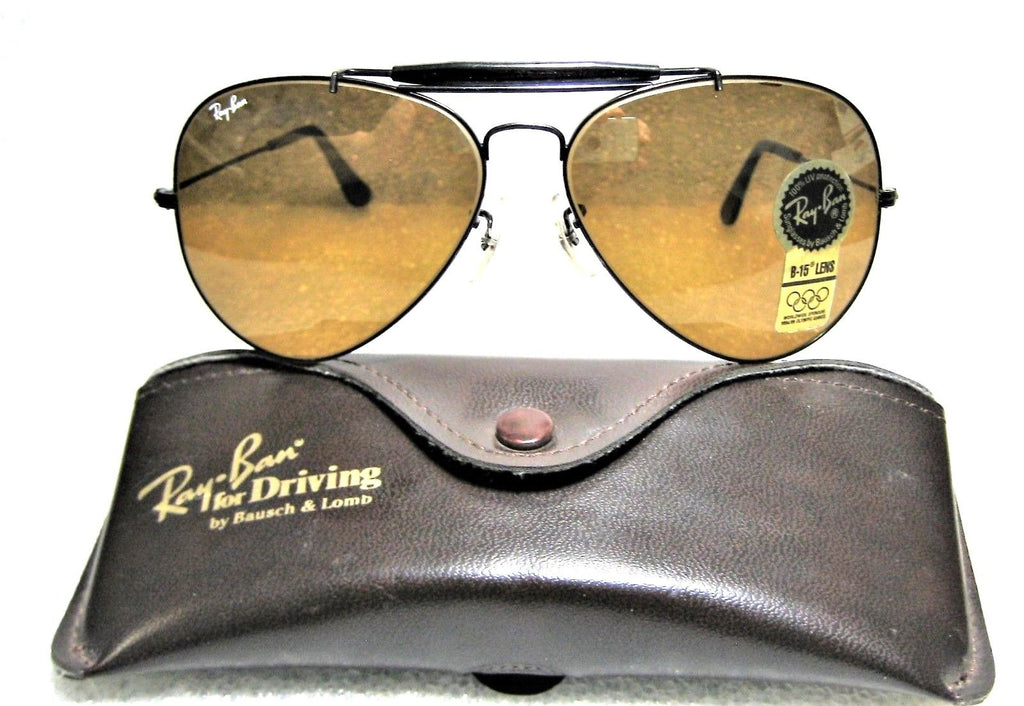 Ray-Ban USA Vintage NOS B&L Aviator Outdoorsman TGM B15 4-Driving New  Sunglasses