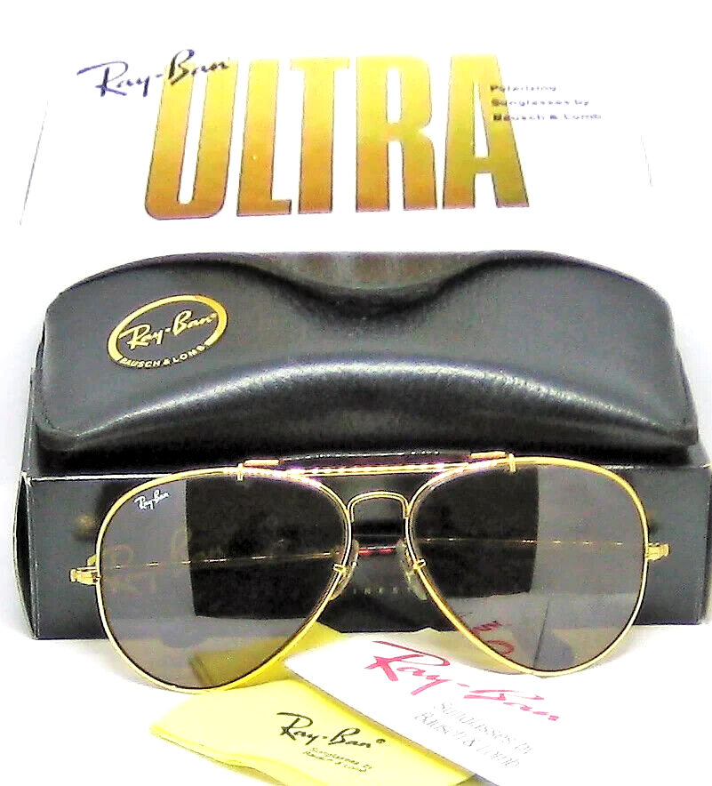 Rare Ray-Ban USA Vintage NOS B&L Aviator Ultra Bravura RB50 W1219 Sunglasses