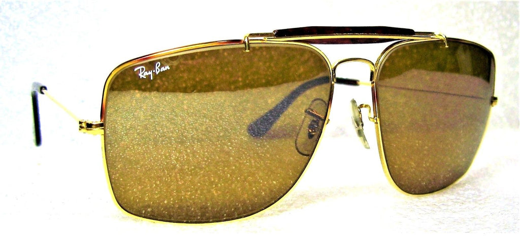 Ray-Ban USA Vintage B&L Aviator Tortuga Explorer-Caravan TGM Lens Mnt  Sunglasses