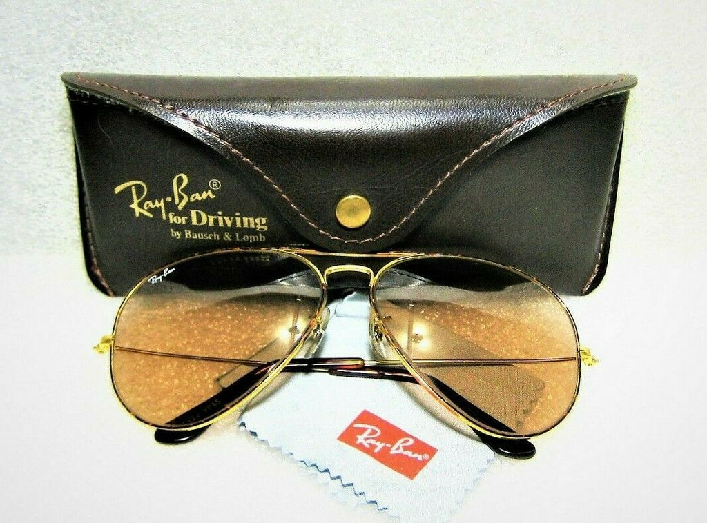 Ray-Ban USA Vintage B&L Aviator Tortuga Changeable Brwn L1712   Sunglasses
