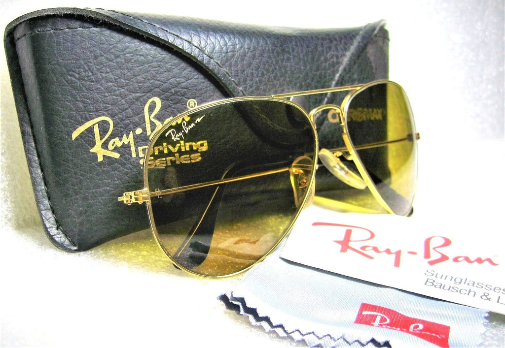 Ray-Ban USA NOS Vintage B&L Aviator Chromax W1661 Driving