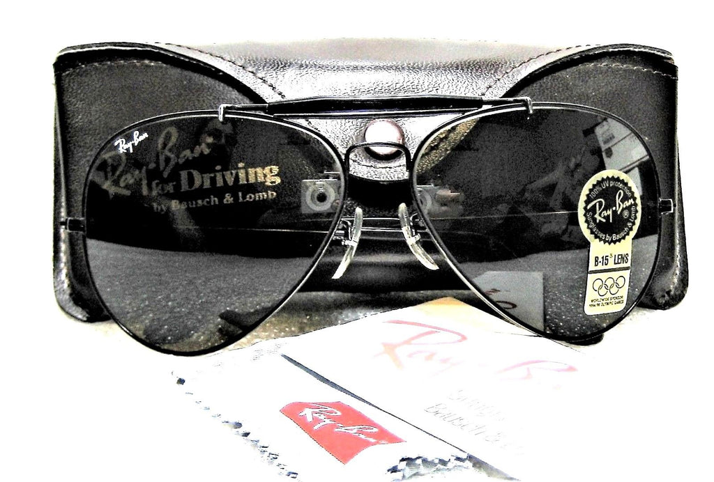 Ray-Ban USA Vintage NOS B&L Aviator Outdoorsman TGM B15 4-Driving New  Sunglasses