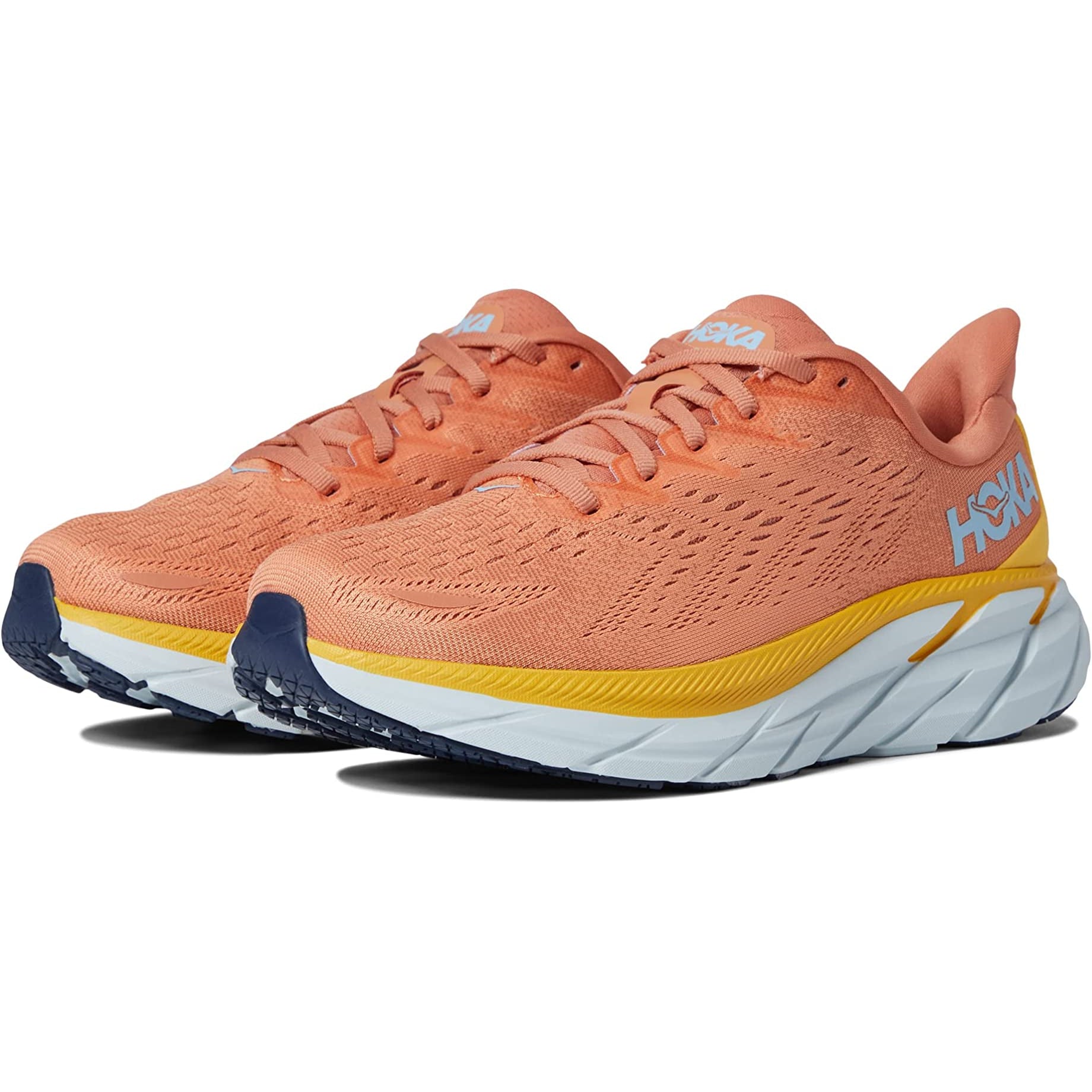 Hoka Women's Clifton 8 (Sun Baked/Shell Coral) – Bigbigplace.com