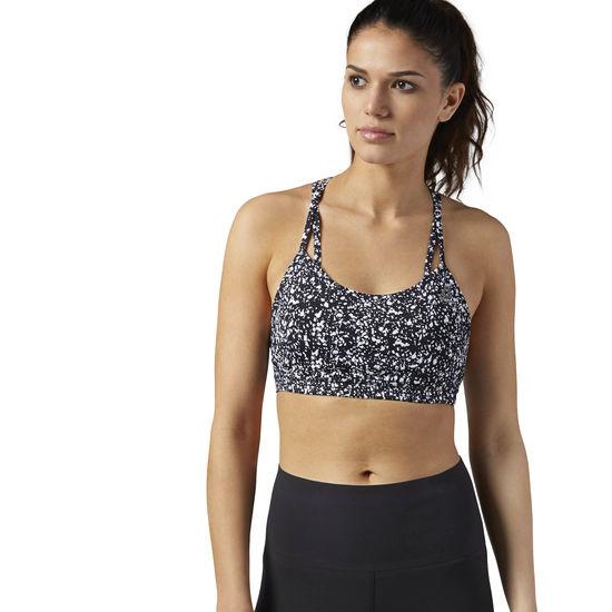 reebok hero strappy padded bra