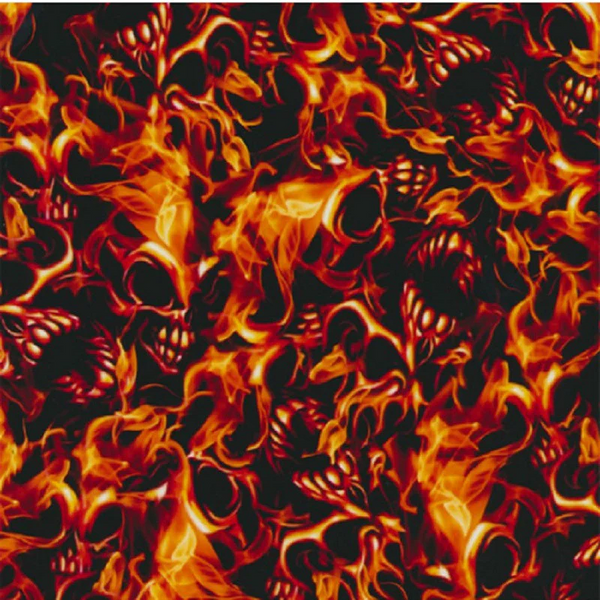 Flames & Skulls 3 Lámina PVA de Hidroimpresion - Tienda de