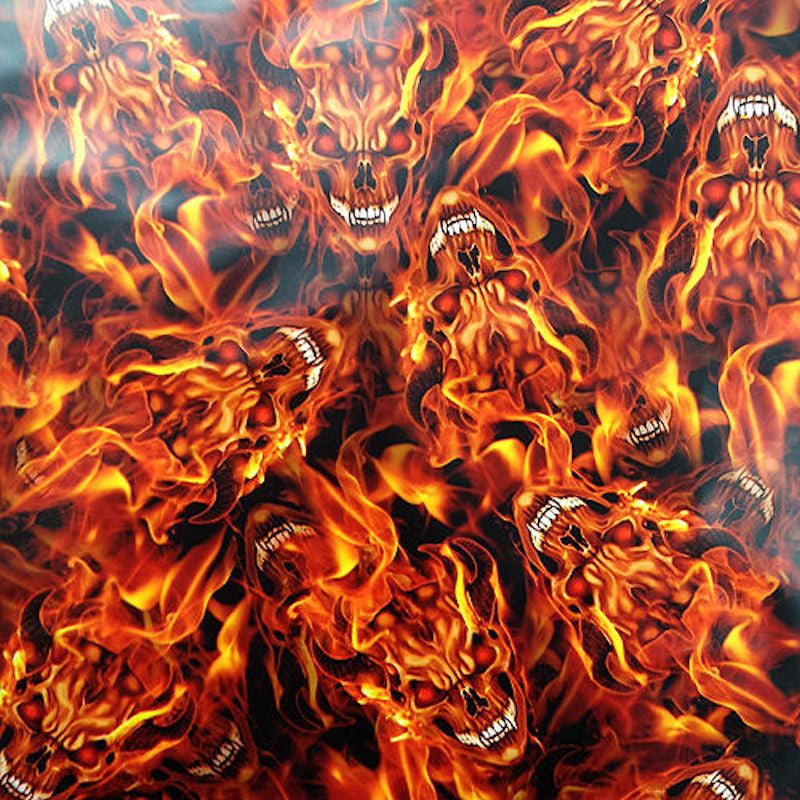 FLAMING DEVIL SKULLS – Hydrographic Film Supplies