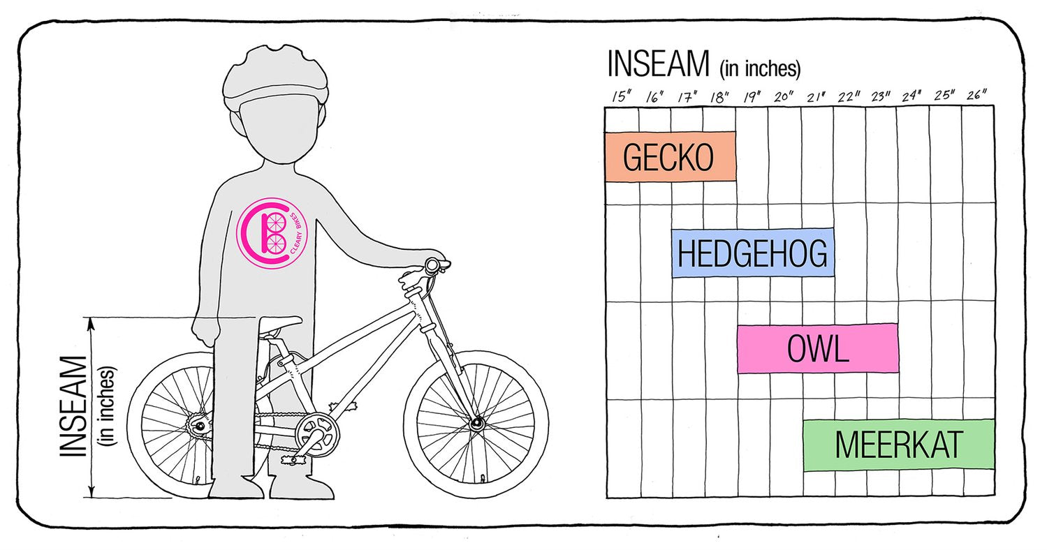 bike inseam chart