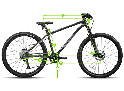 Frog 62 Mountain Bike Geometry