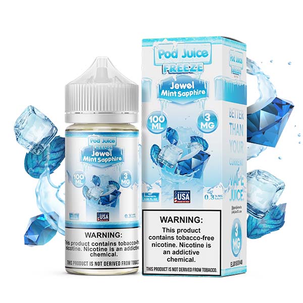 Pod Juice TFN Series 100mL - Jewel Mint Sapphire Freeze