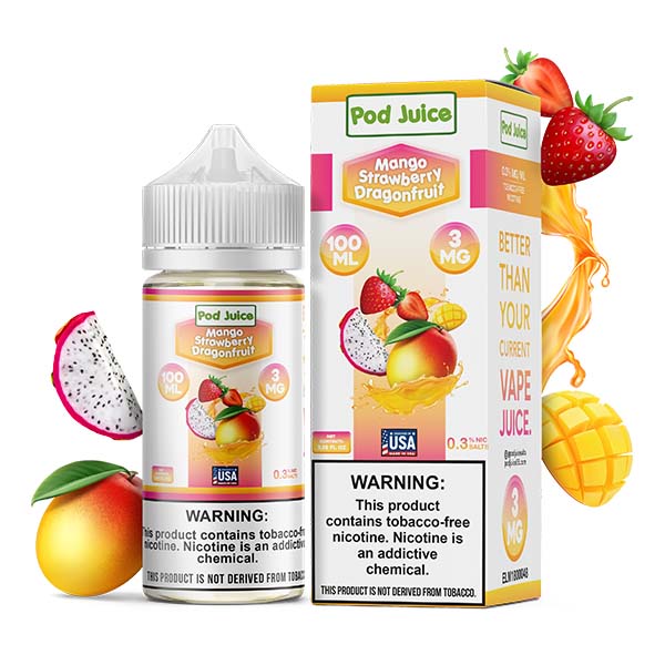 Pod Juice TFN Series 100mL - Mango Strawberry Dragonfruit