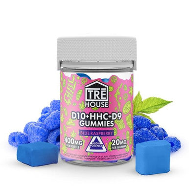 Tre House – D9 + D10 + HHC Gummies – Blue Raspberry | 400mg