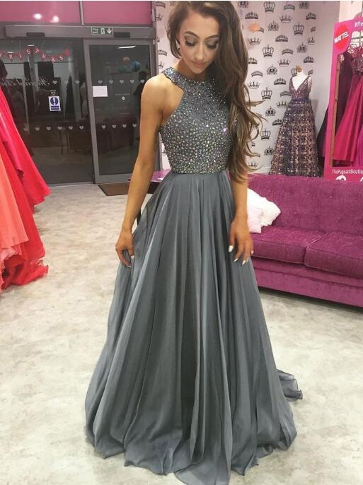 silver gray formal dresses