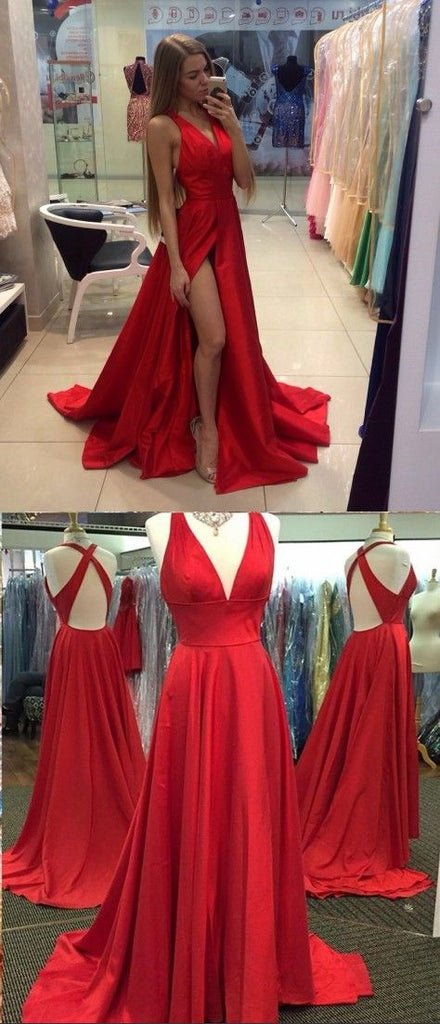 red sexy prom