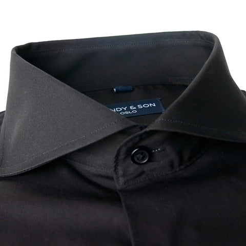 Black Cutaway Shirt for Men from Dandy & Son