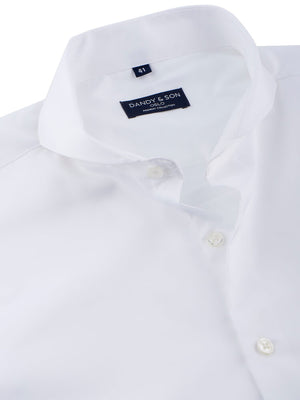 Extreme Cutaway Non-Iron White Premium Shirt French Cuff - DANDY & SON