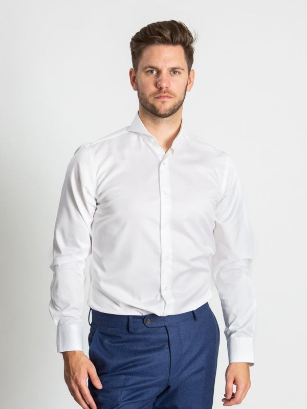Extreme Cutaway White Premium Weave Shirt - DANDY & SON