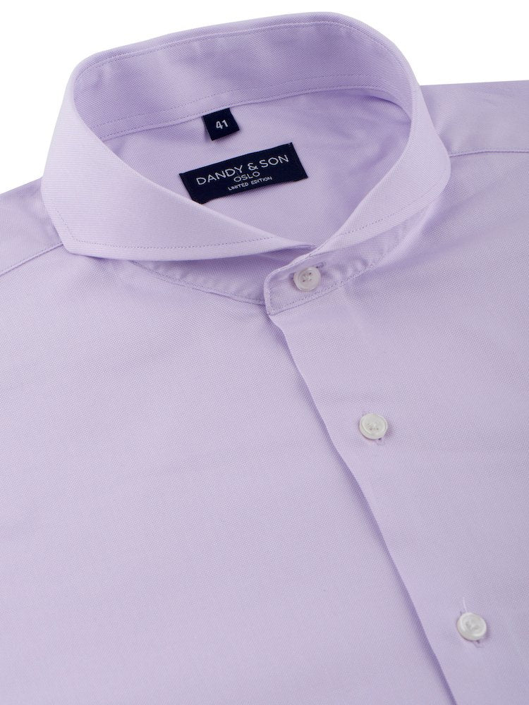 Cotton Shirt with Cutaway Collar
