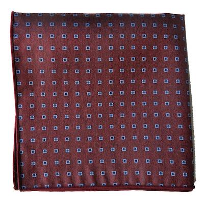 Knitted silk pocket square