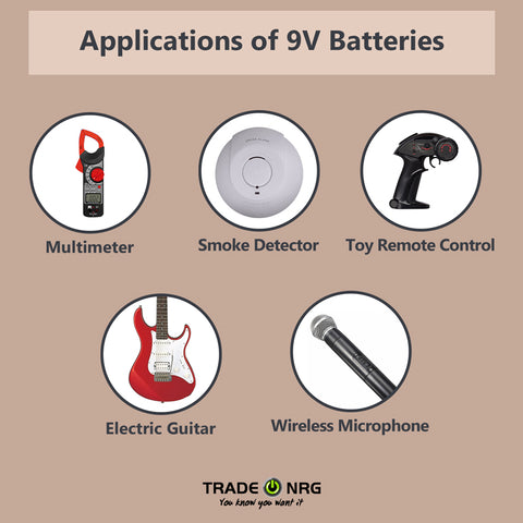 Applications of 9v batteries