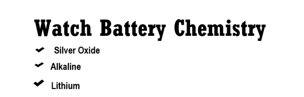 Watch Battery Chemistry