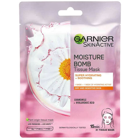 Garnier Moisture Bomb Chamomile and Hyaluronic Acid Sheet Mask