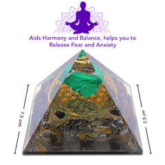 green orgone pyramid