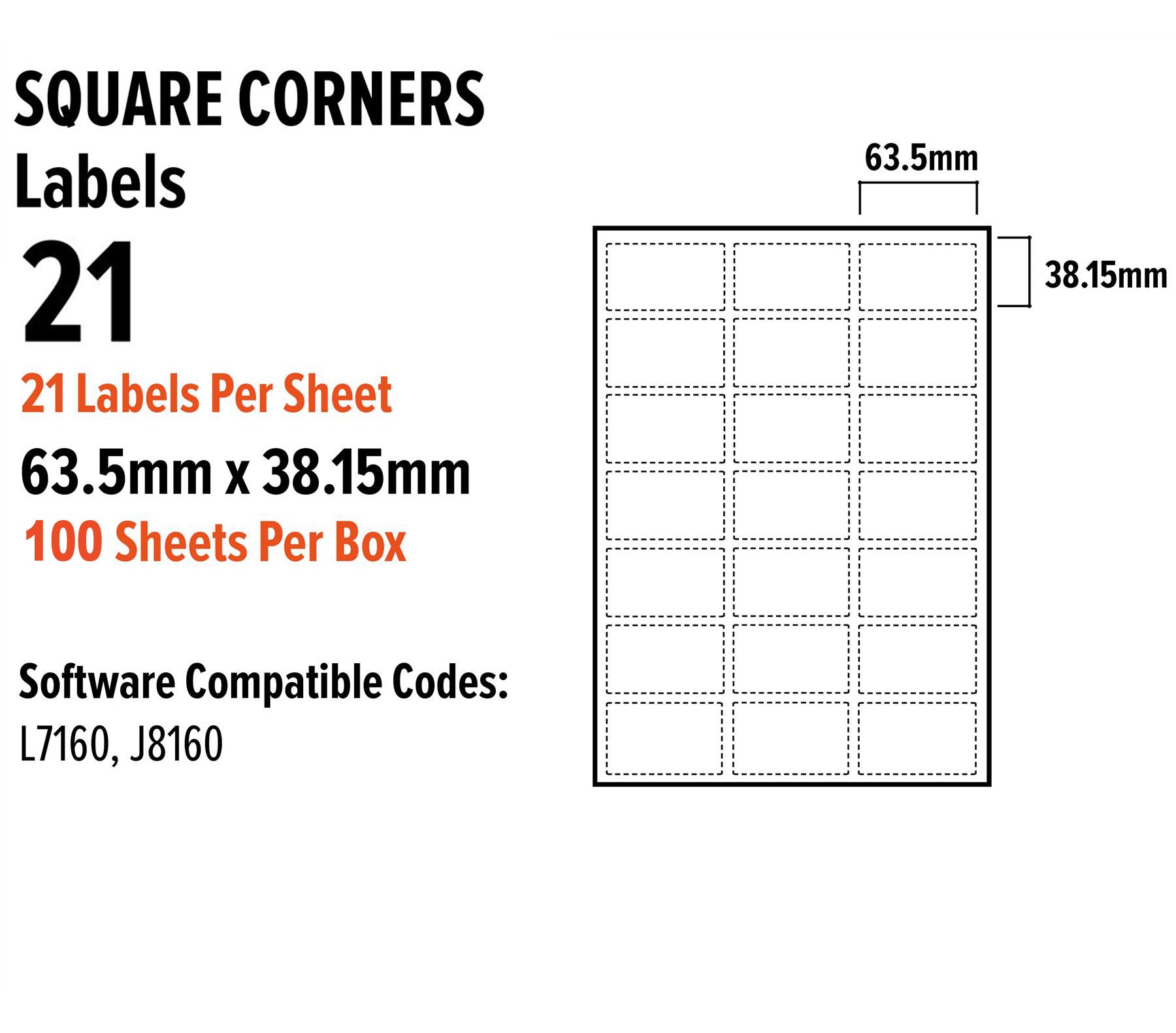 21Labels/ Sheets : Stationery Office Supplies Labels ...