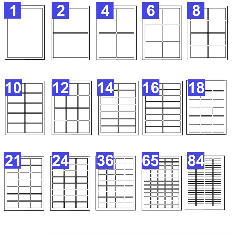 Printable Label Sizes 3266