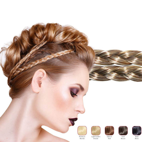 Buy 2 Hollywood Hair French Plat Hair Piece And Get 1 Double Braid Headband
