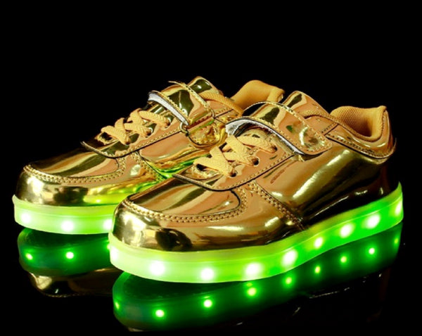 Low Top Gold LED Shoes