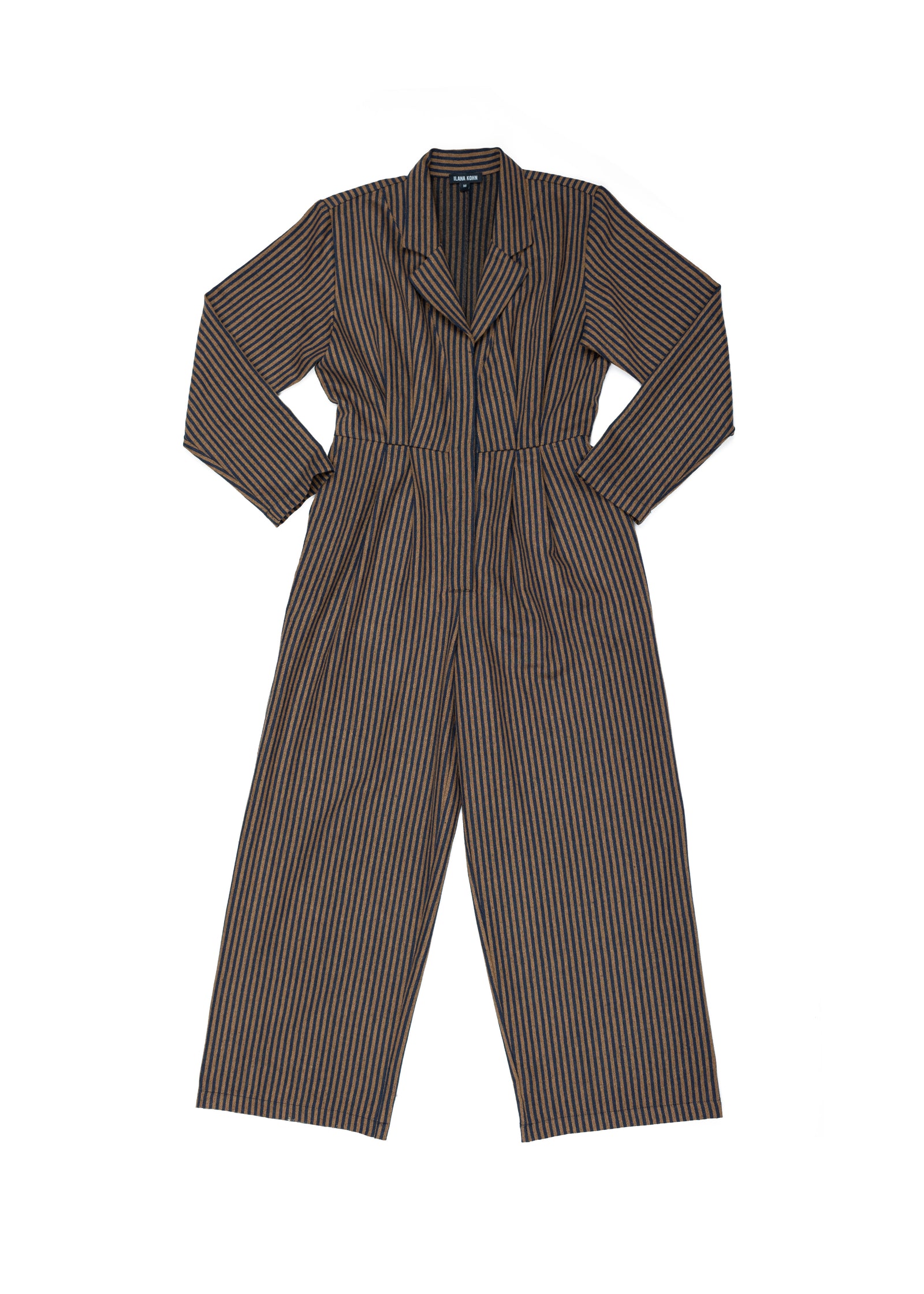 Lauren Jumpsuit, Walnut Stripe