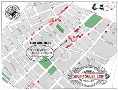 South End Boston Map