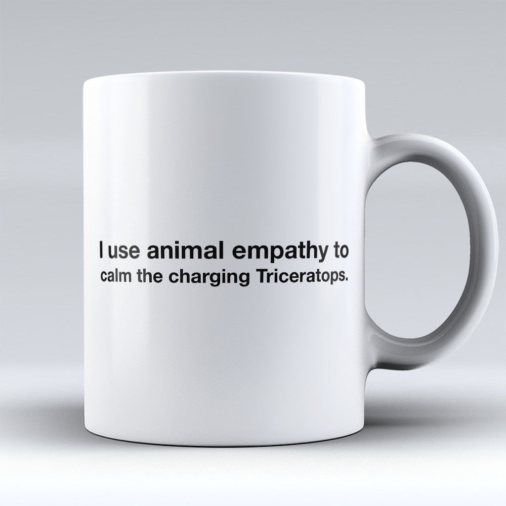 Triceratops Mugs | Limited Edition - "Animal Empathy" 11oz Mug