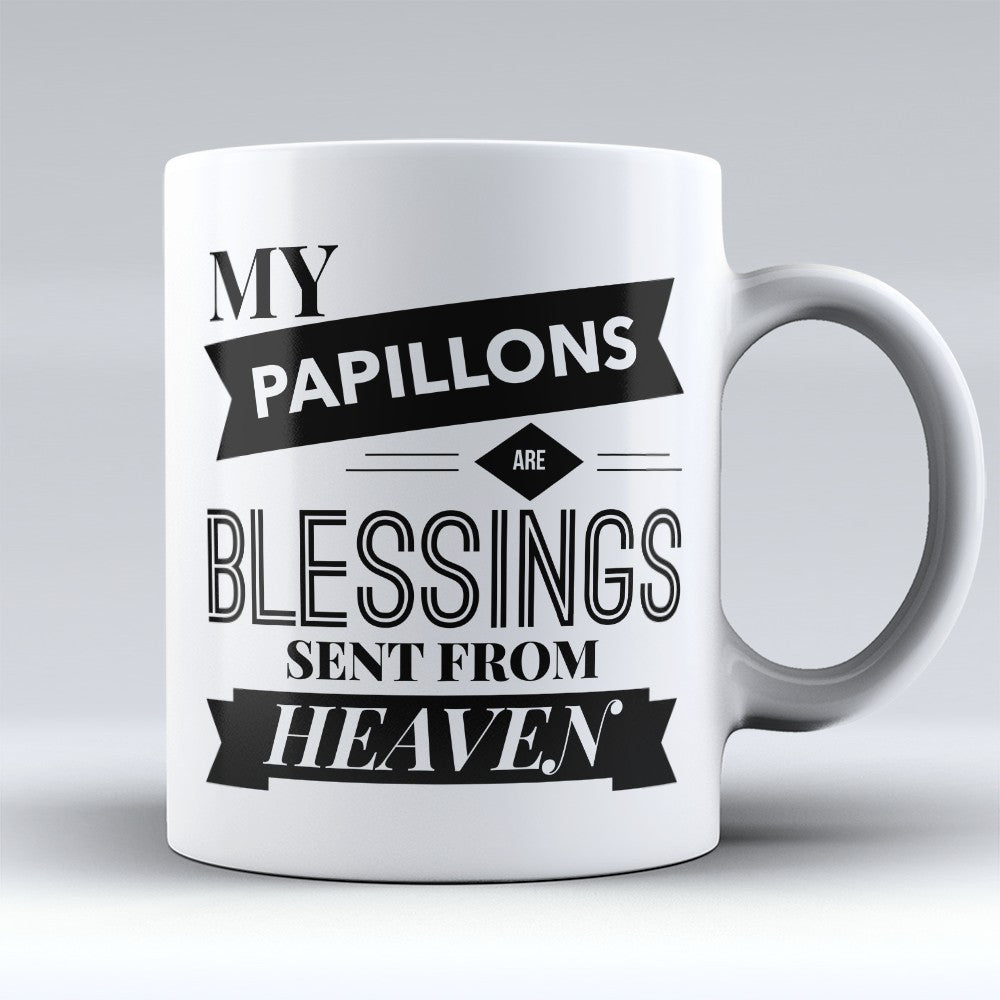 Papillon Mugs | Limited Edition - "Blessings Sent From Heaven" 11oz Mug