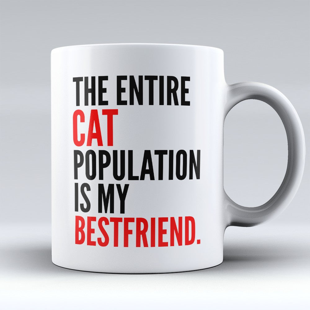 Cats Mugs | Limited Edition - "Cat Population" 11oz Mug