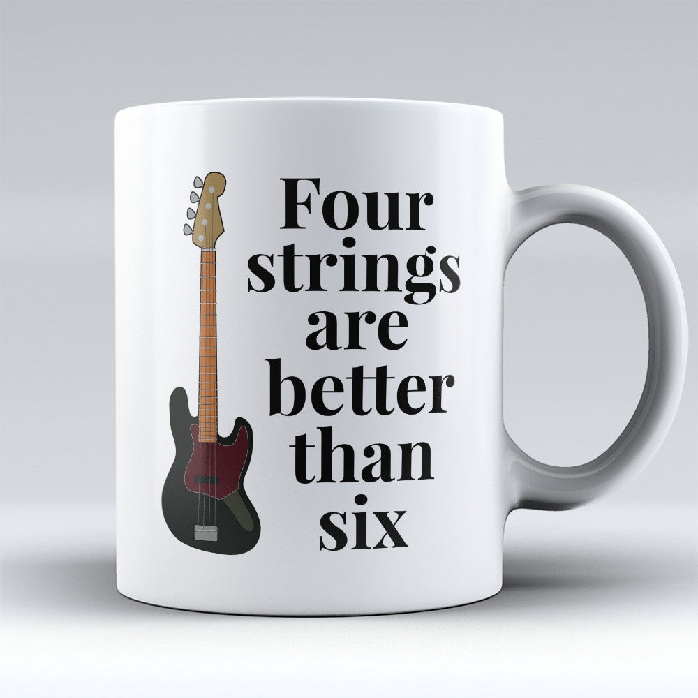 Bass Mugs | Limited Edition - "Four Strings" 11oz Mug