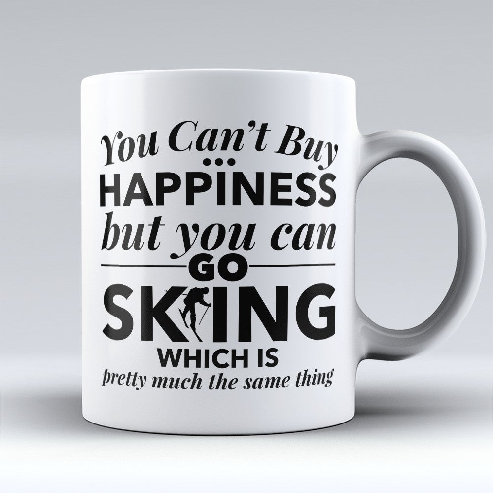 Skiing Mugs | Limited Edition - "Happiness Skiing" 11oz Mug