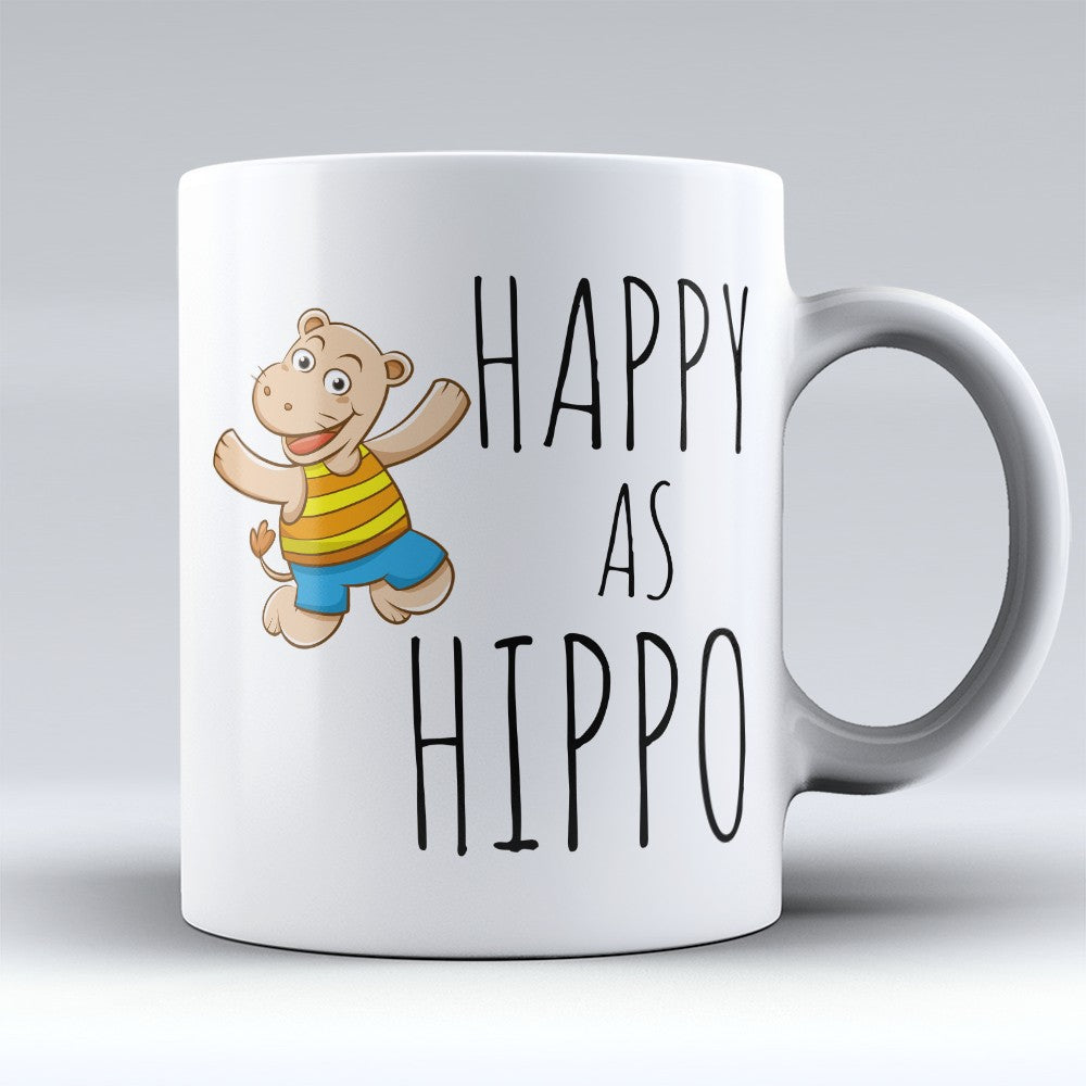 Hippo Mugs | Limited Edition - "Happy As Hippo" 11oz Mug