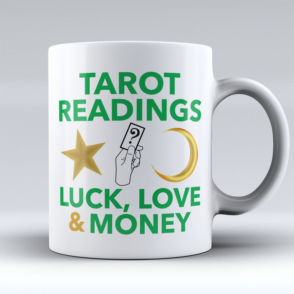 Tarot Card Reading Mugs | Limited Edition - "Luck Love And Money" 11oz Mug