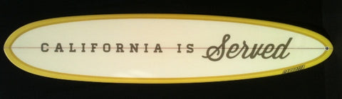 corporate logo company display surfboard