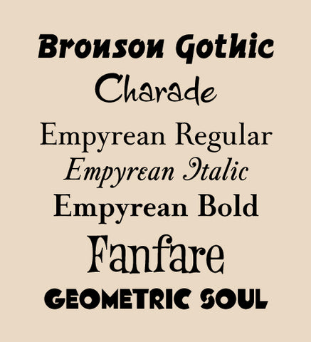 New fonts added 05-04-2016