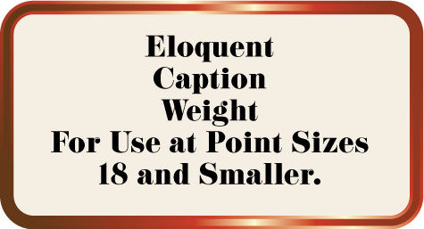 eloquent font veer