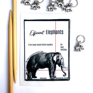 FIREFLY NOTES | Stitch Marker Pack :: Elephants - Firefly Fibers