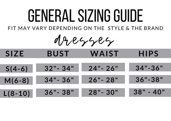 Size Guide – Inspira: The Lifestyle Brand