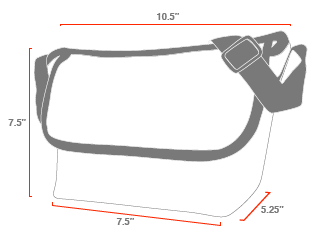 Width: Bottom 7.5 (top 10.5)in Height: 19.1 cm | 7.5 in  Depth: 5.25in Weight: 0.40lbs